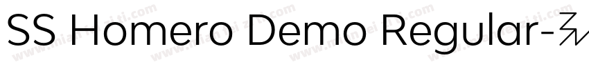 SS Homero Demo Regular字体转换